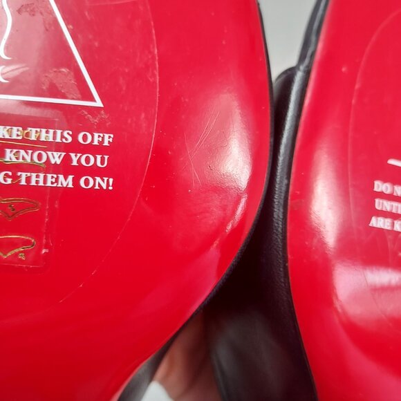 Christian Louboutin Black Condora Leather Heel Sandal - Picture 12 of 13